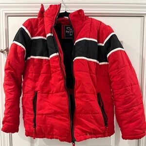 YMI Red and Black Kids Puffer Jacket